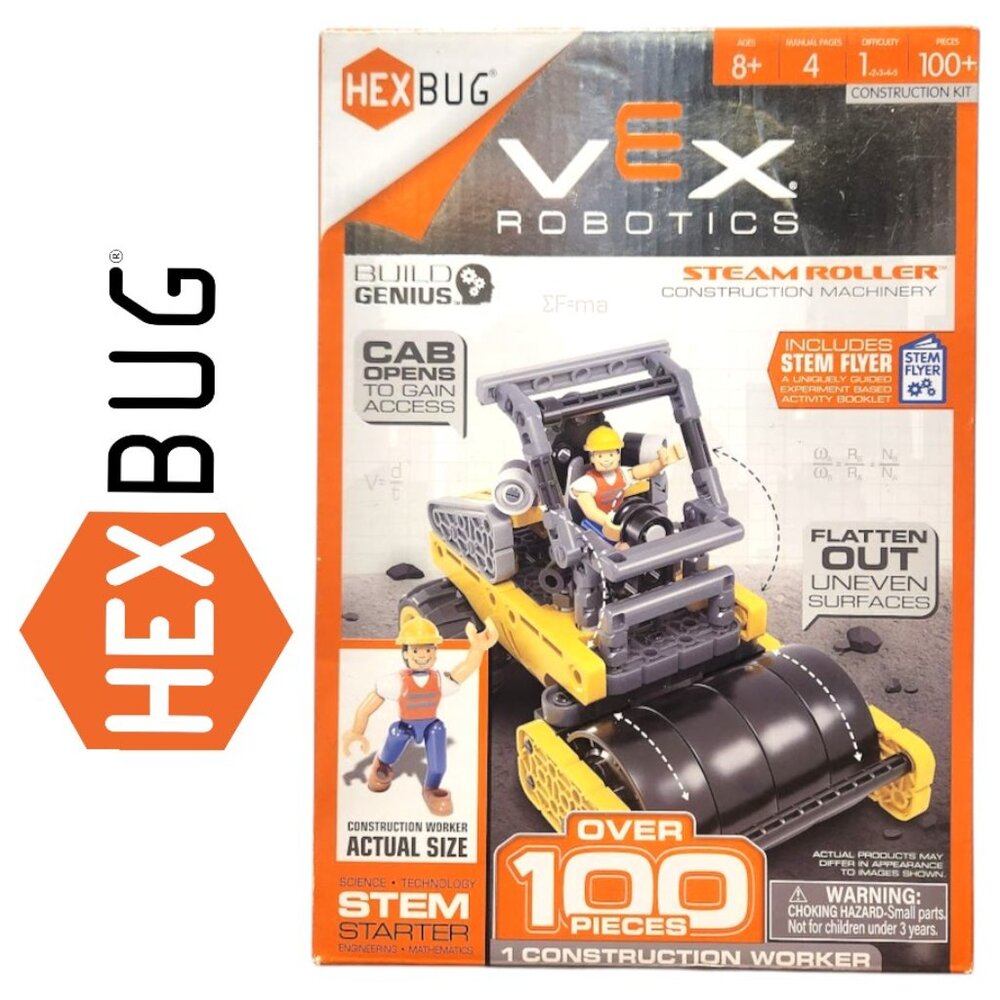 NEW HEXBUG VEX Robotics Steam Roller Building Kit Set Toy Construction Toy STEM